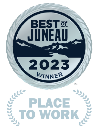 2023 SILVER PLACEMENT FOR BEST OF JUNEAU IN PLACE TO WORK